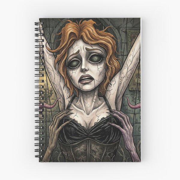 Item preview, Hollow Zombie girl licked and punished by demonic succubi horror illustration art designed and sold by Vintage Designs +.
