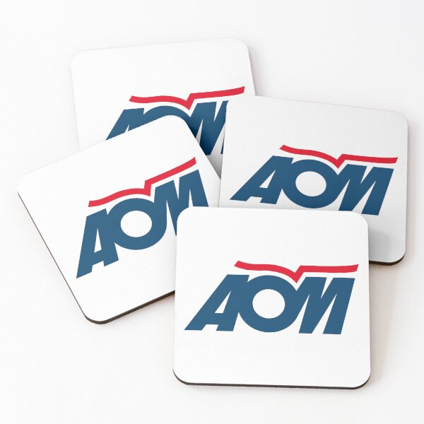 Item preview, AOM French Airlines Logo – Bold Blue Lettering with Red Swoosh designed and sold by belitasdishoppe.