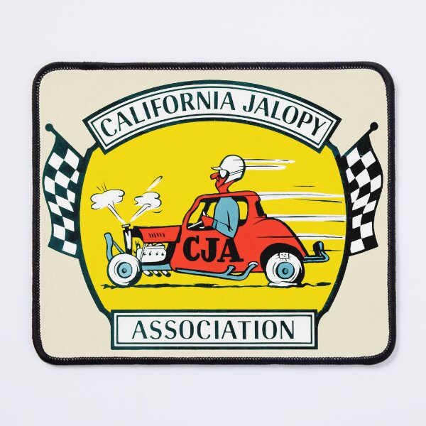 Item preview, Vintage California Jalopy Association CJA Ascot Park Racing Logo designed and sold by EdGraphy.
