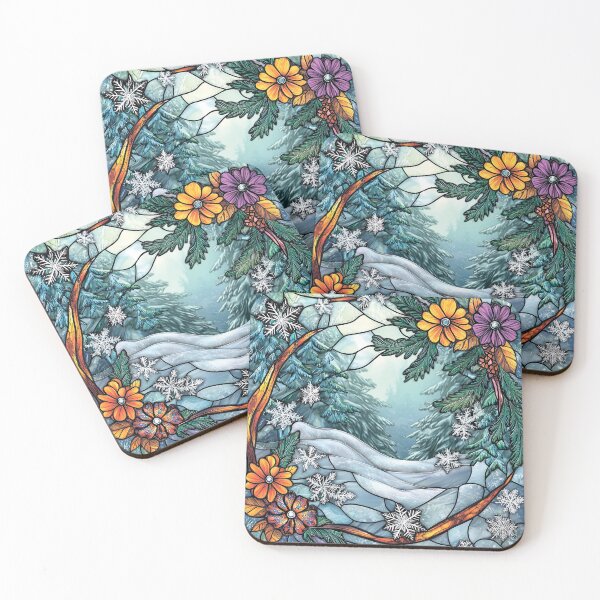 Item preview, Winter landscape. Floral pattern. designed and sold by MagelliShop.