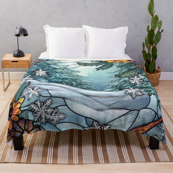 Item preview, Winter landscape. Floral pattern. designed and sold by MagelliShop.