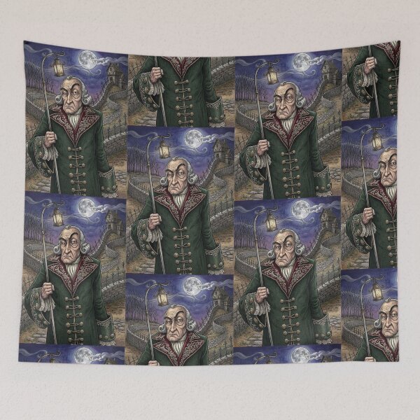 Item preview, Searching for the Headless Horesman Sleepy Hollow themed illustration art designed and sold by Vintage Designs +.