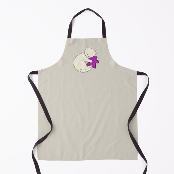 Item preview, Adorable Sleeping Cat Hugs Purple Meeple Paper Art designed and sold by TackyTime.