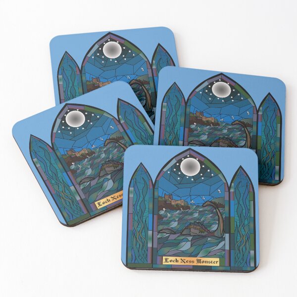 Item preview, Loch Ness Monster Stain glass designed and sold by CraicinDesigns.