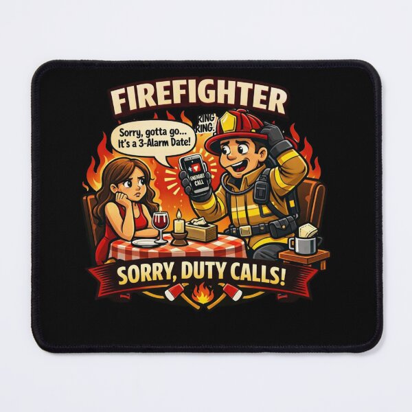 Item preview, Firefighter Dating Problems – Funny Firefighter Relationship Sticker designed and sold by Timeless Junction.