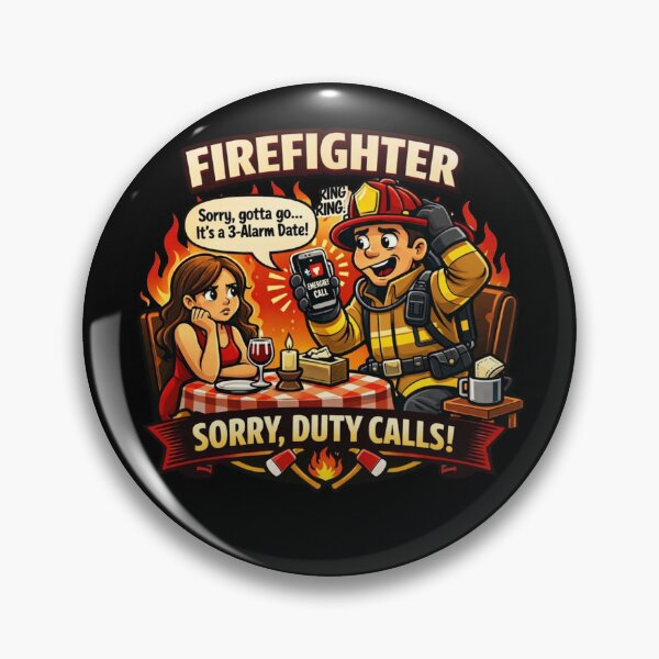 Item preview, Firefighter Dating Problems – Funny Firefighter Relationship Sticker   designed and sold by Timeless Junction.