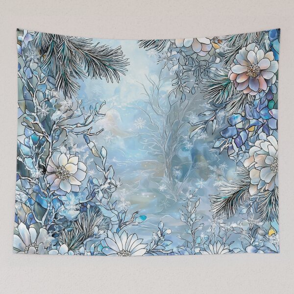 Artikelvorschau, Winterlandschaft. Blumenmuster. entworfen und verkauft von MagelliShop.