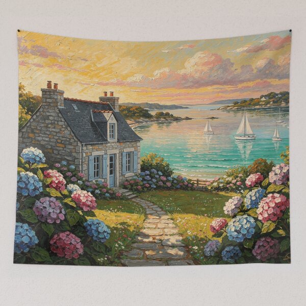 Item preview, Brittany, gulf, private park and granite cottage designed and sold by jefboutique6150.