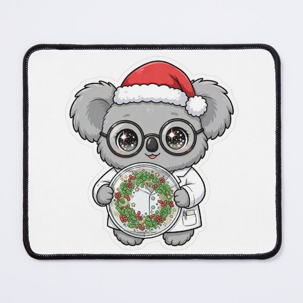 Item preview, Santa Koala Christmas Wreath Petri Dish designed and sold by Wildlife-Walk.