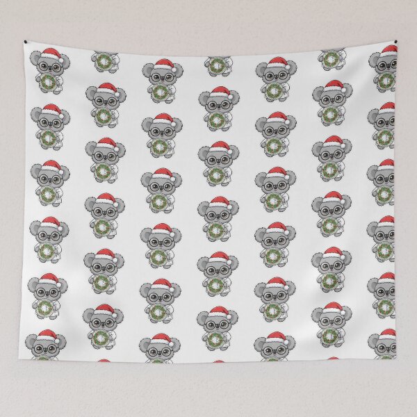 Item preview, Santa Koala Christmas Wreath Petri Dish designed and sold by Wildlife-Walk.