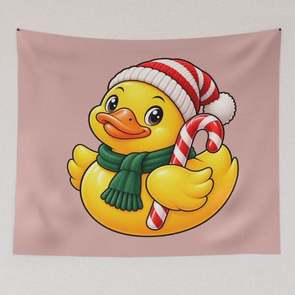 Item preview, Christmas Rubber Duck Holding a Candy Cane designed and sold by BROHLine Studio.