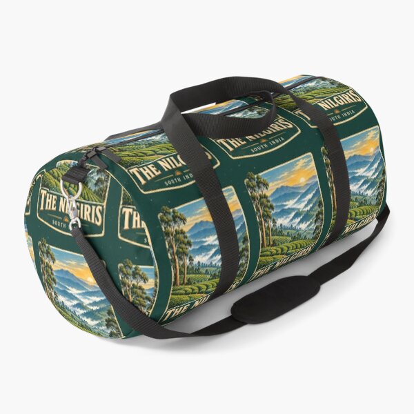 Item preview, The Nilgiris Vintage Travel Poster – Ooty Tea Plantations, South India designed and sold by Globalcitytees.