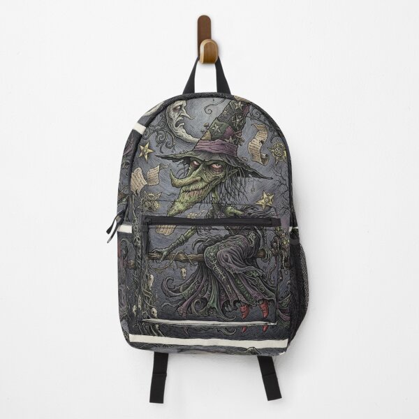 Item preview, The evil old zombie witch of the swollen swamp illustration art designed and sold by Vintage Designs +.