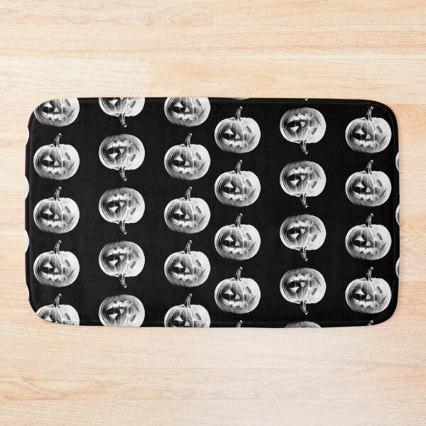 Item preview, Estampado de calabaza de Halloween en blanco y negro designed and sold by SpoiledBats.