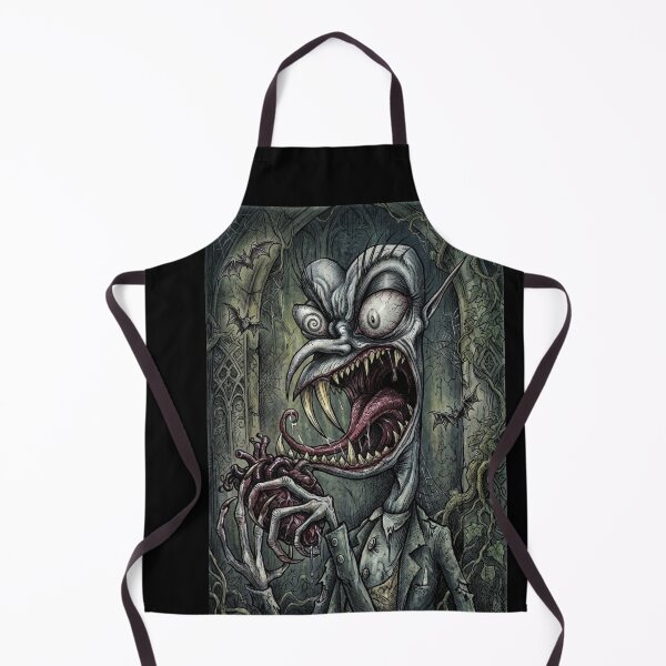 Item preview, The Vampire lord holding his beating heart lunch illustration designed and sold by Vintage Designs +.