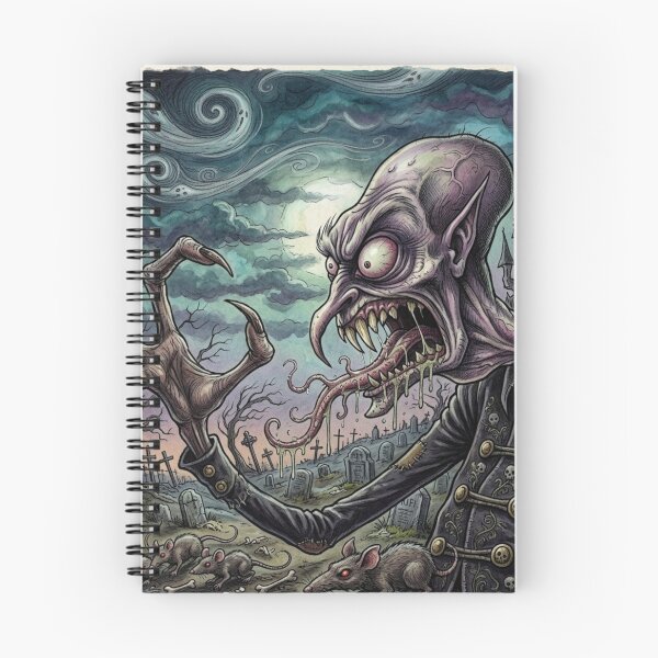 Item preview, Ancient Nosferatu Rat Lord controller of the rodent horde dark horror illustration designed and sold by Vintage Designs +.