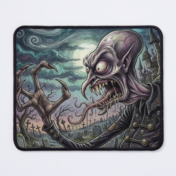 Item preview, Ancient Nosferatu Rat Lord controller of the rodent horde dark horror illustration designed and sold by Vintage Designs +.