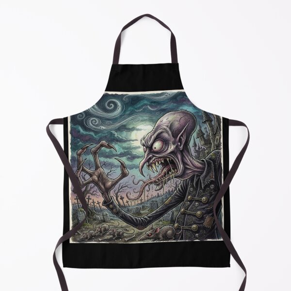Item preview, Ancient Nosferatu Rat Lord controller of the rodent horde dark horror illustration designed and sold by Vintage Designs +.