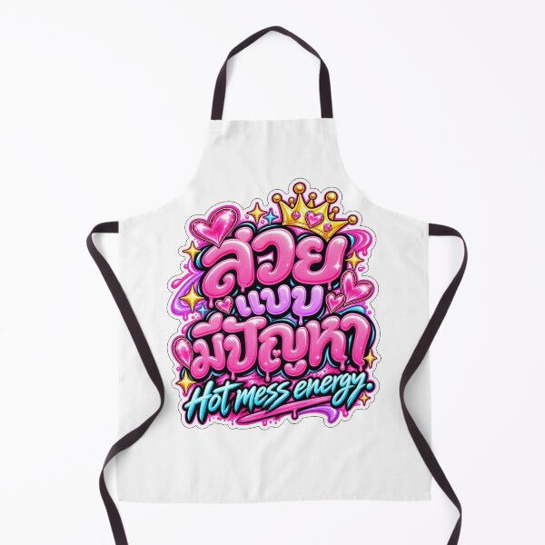 Item preview, Hot Mess Energy – Funny Thai Girl Quote designed and sold by Pali's shop.