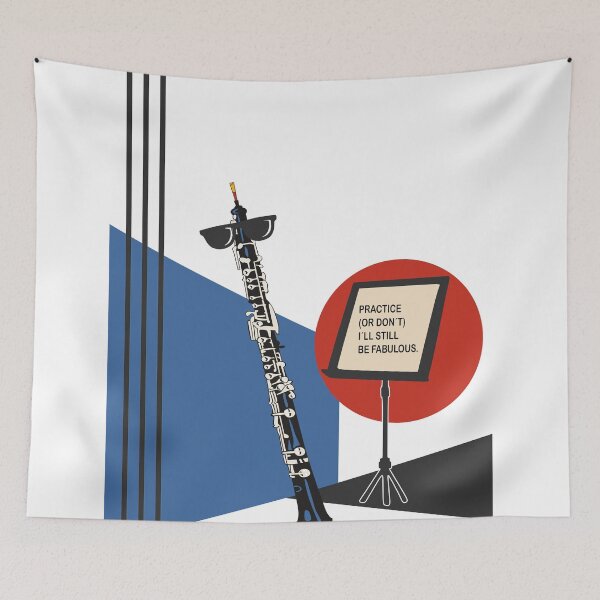 Item preview, Funny Oboe Art Print, Oboist Gift, Music Teacher Gift, Oboe Print, Funny Music Art, Classical Musician Gift, Music Room Decor designed and sold by Studio pod Burom.