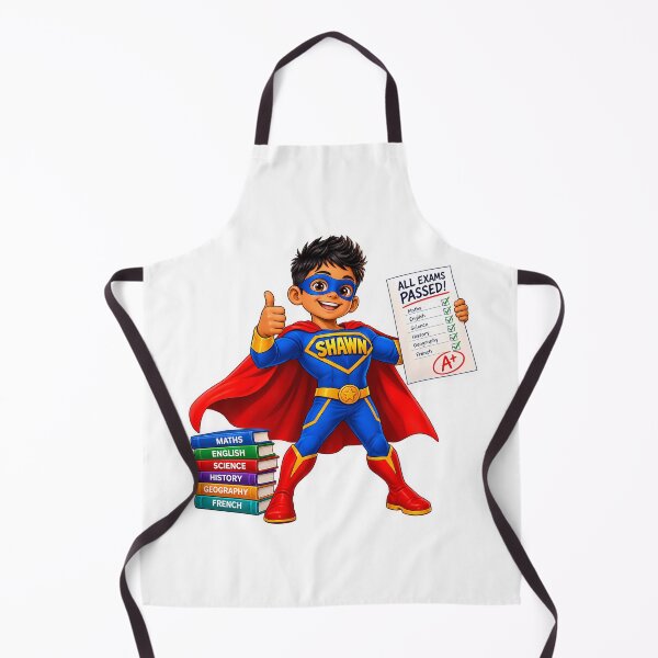 Item preview, Shawn the Superhero – Passed All Exams Kids Graduation Cartoon designed and sold by PING 999 STUDIO.