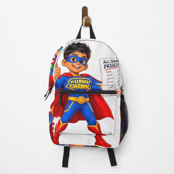 Item preview, Shawn the Superhero – Passed All Exams Kids Graduation Cartoon designed and sold by PING 999 STUDIO.