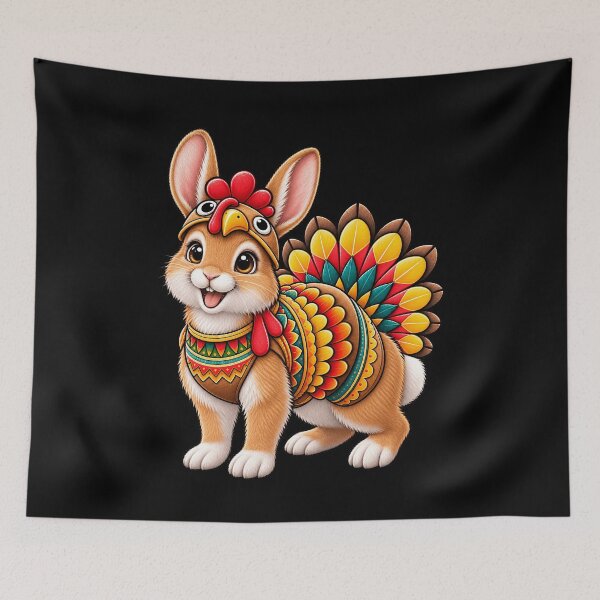Item preview, Funny Rabbit Turkey Costume Thanksgiving Zoo designed and sold by rafaeltto.