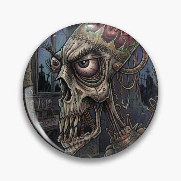 Item preview, Robotic brain jar zombie halloween horror design designed and sold by Vintage Designs +.