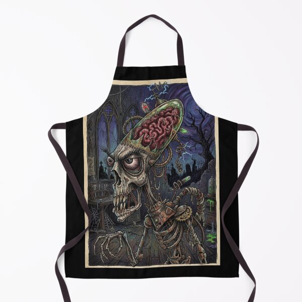 Item preview, Robotic brain jar zombie halloween horror design designed and sold by Vintage Designs +.