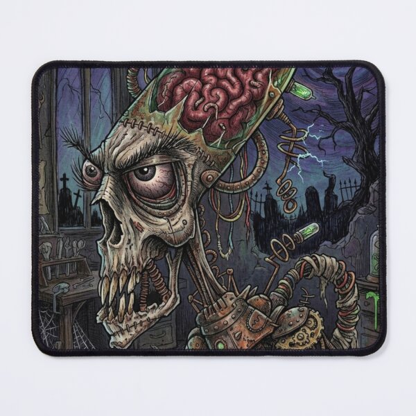 Item preview, Robotic brain jar zombie halloween horror design designed and sold by Vintage Designs +.