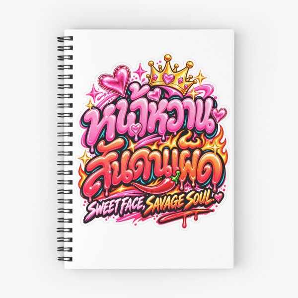 Item preview, Sweet Face Savage Soul – Spicy Thai Attitude Quote designed and sold by Pali's shop.