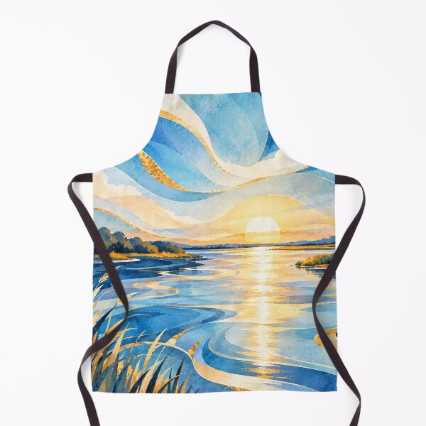 Item preview, Sunset on the Paraná River - Celeste y Blanca Collection designed and sold by Esencia Argentina.