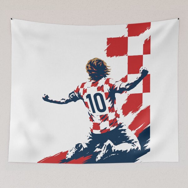 Item preview,  Number 10 Soccer Celebration Print | First Time Forever Print | Croatia Inspired Football Art designed and sold by Studio pod Burom.