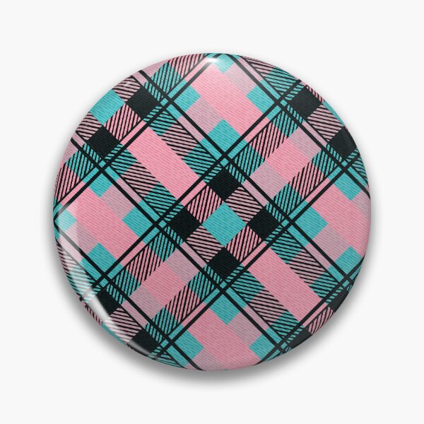 Item preview, Classic Pink Cyan Checkered Fabric Pattern designed and sold by Jeffrey-Jeffrey.