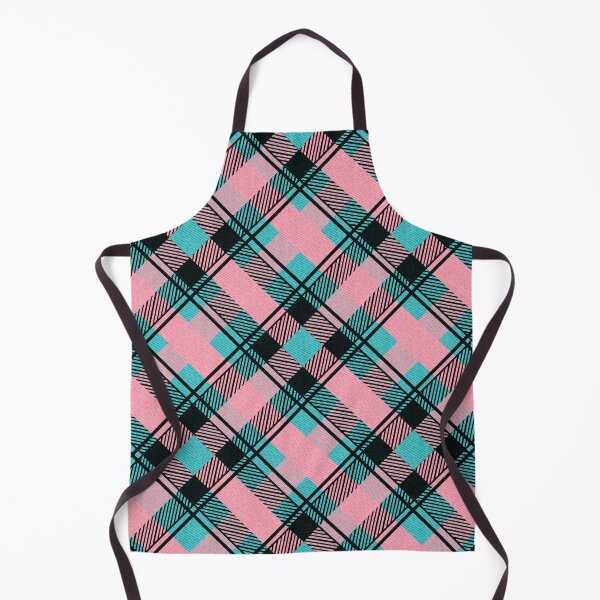 Item preview, Classic Pink Cyan Checkered Fabric Pattern designed and sold by Jeffrey-Jeffrey.