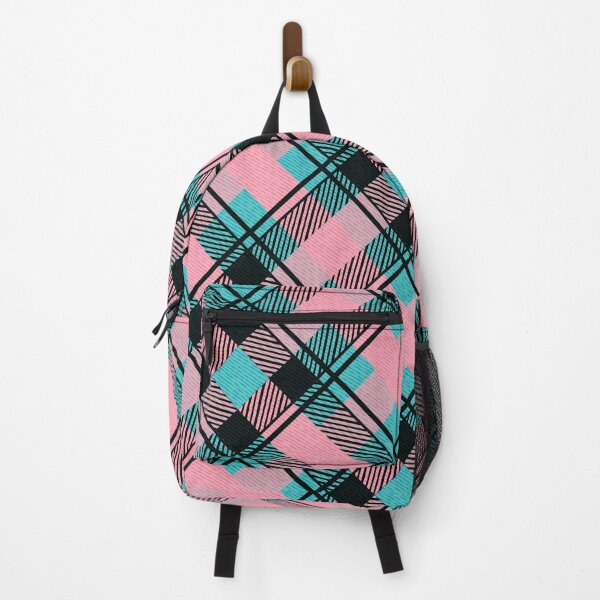 Item preview, Classic Pink Cyan Checkered Fabric Pattern designed and sold by Jeffrey-Jeffrey.