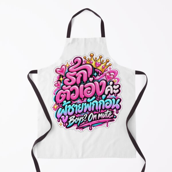 Item preview, Boys on Mute – Funny Thai Self Love Quote designed and sold by Pali's shop.