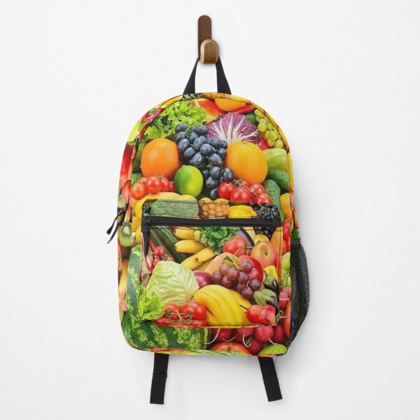 Item preview, Fresh Fruit and Vegetable Collage Seamless Pattern Art designed and sold by PetalsPaws.