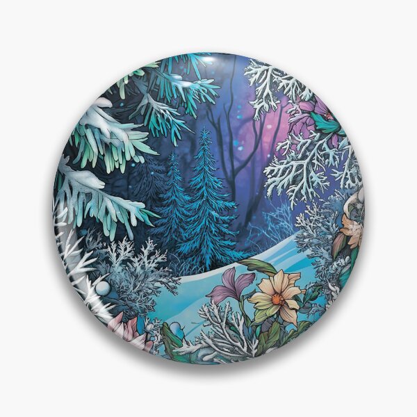 Item preview, Winter landscape. Floral pattern. designed and sold by MagelliShop.