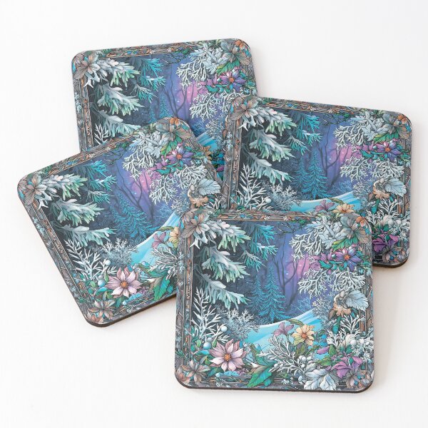 Item preview, Winter landscape. Floral pattern. designed and sold by MagelliShop.