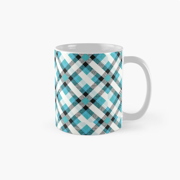 Item preview, Classic Turquoise White Checkered Fabric Pattern designed and sold by Jeffrey-Jeffrey.