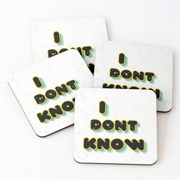 Item preview, I Don't Know – Funny Sarcastic Typography Shirt designed and sold by Khadique.