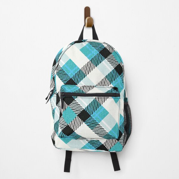 Item preview, Classic Turquoise White Checkered Fabric Pattern designed and sold by Jeffrey-Jeffrey.