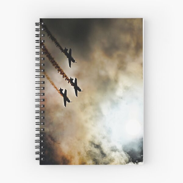 Item preview, Aerobatic Planes Smoke Trails at Sunset – Dramatic Sky Aviation Photography designed and sold by Pjotre7.