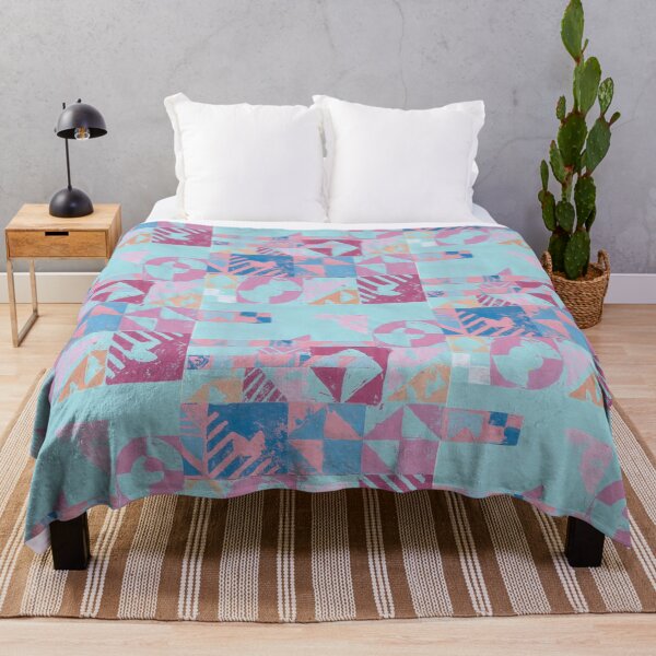 Item preview, Colorful Geometric pattern– Hand-Printed Composition designed and sold by Kendica.