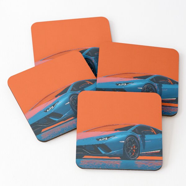 Item preview, Lamborghini Huracan Performante Pop Art Supercar Print designed and sold by AutoPopStudio.
