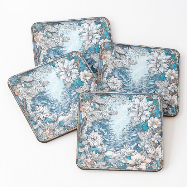 Item preview, Winter landscape. Floral pattern. designed and sold by MagelliShop.