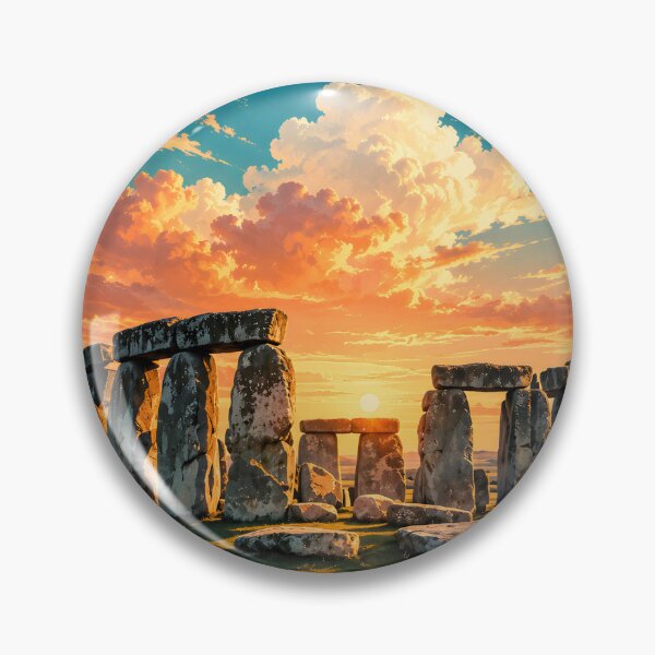 Item preview, Mystical Monoliths: Vintage Travel Poster of Stonehenge Vol.2 designed and sold by Ceemko's Vintage Corner.