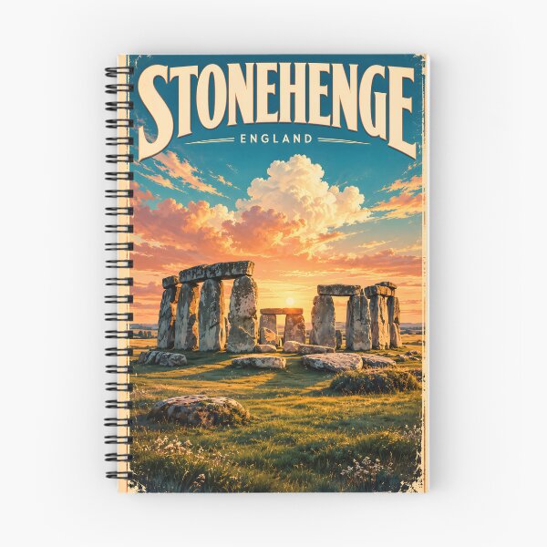 Item preview, Mystical Monoliths: Vintage Travel Poster of Stonehenge Vol.2 designed and sold by Ceemko's Vintage Corner.