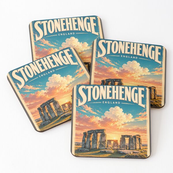 Item preview, Mystical Monoliths: Vintage Travel Poster of Stonehenge Vol.2 designed and sold by Ceemko's Vintage Corner.